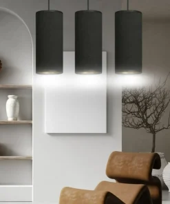 Best Sale Sklep Kaja Liniowa lampa wisząca nad stół w jadalni 1067/3 BENTE | Kaja czarny