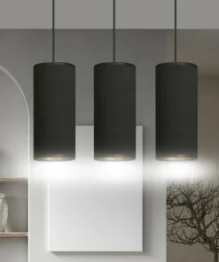 Best Sale Sklep Kaja Liniowa lampa wisząca nad stół w jadalni 1067/3 BENTE | Kaja czarny