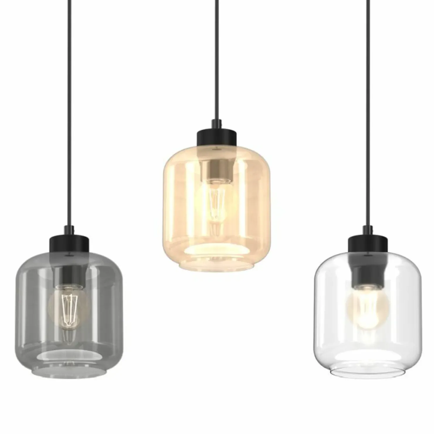 Cheap Sklep Kaja Liniowa lampa wisząca z kolorowymi kloszami MLP8368 SOMBRA | Kaja
