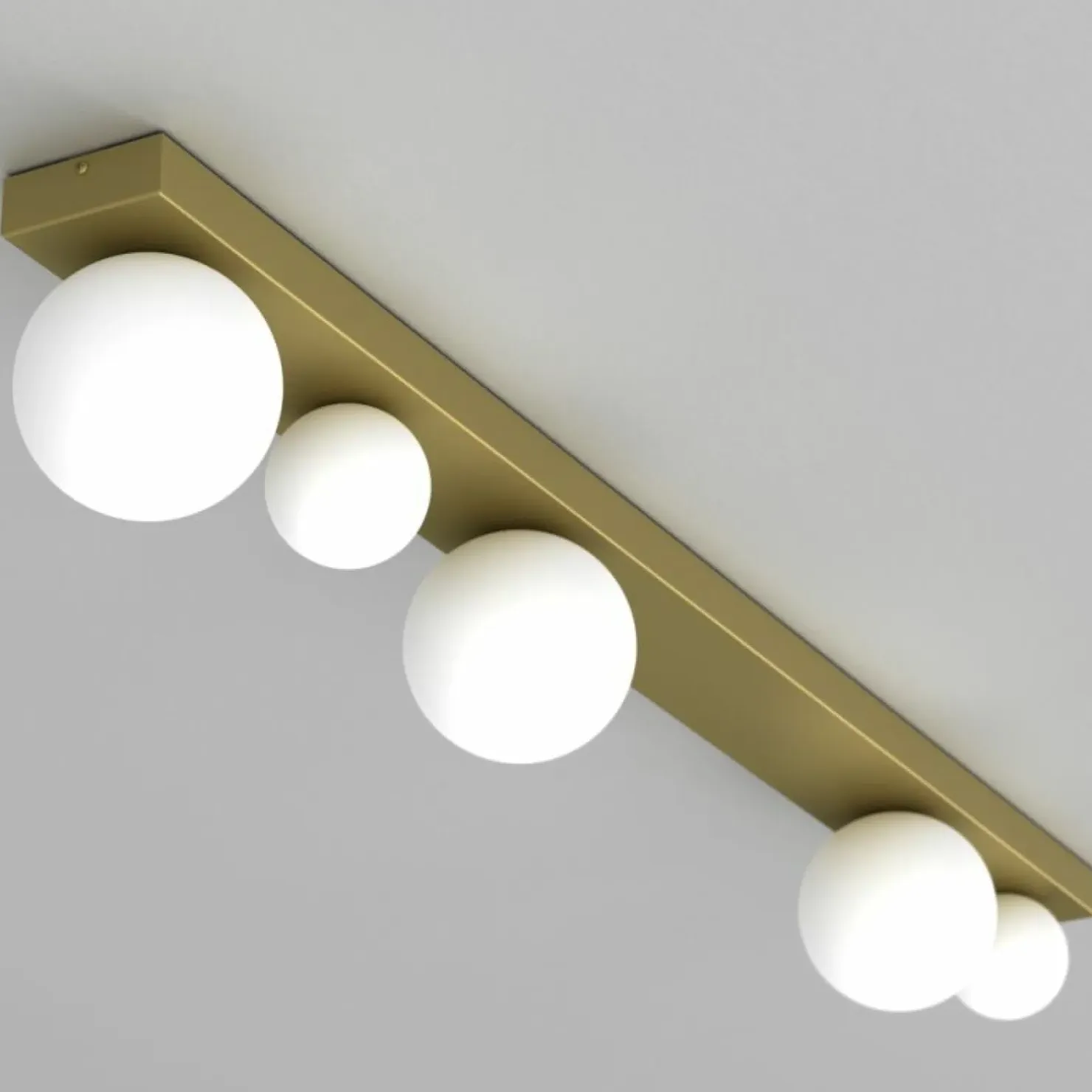 Flash Sale Sklep Kaja Liniowa lampa z kloszami o różnych rozmiarach MLP8398 BIBIONE | Kaja