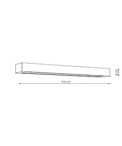 Listwa ścienna LED 93cm do garażu GS-LWA-12W BK CCT IBROS | Kaja*Sklep Kaja Online
