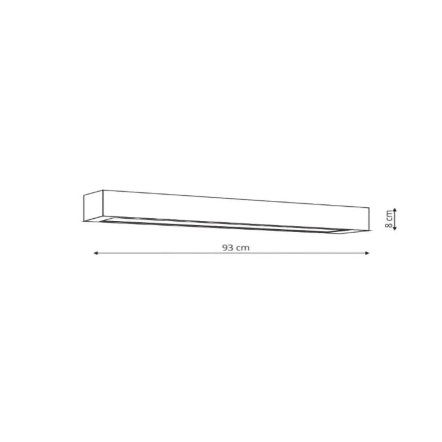 Listwa ścienna LED 93cm do garażu GS-LWA-12W BK CCT IBROS | Kaja*Sklep Kaja Online