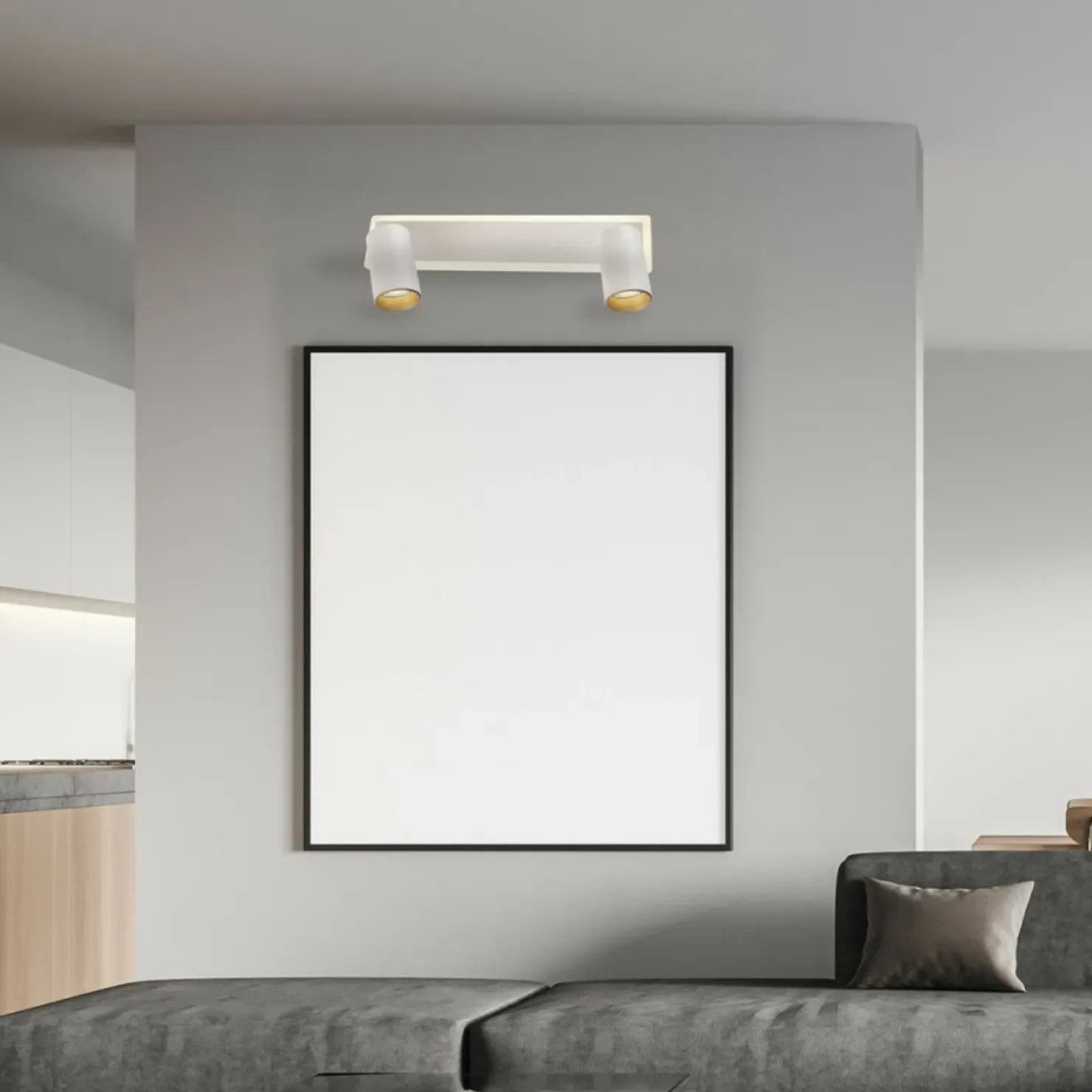 Shop Sklep Kaja Listwa sufitowa LED z reflektorami GU10 LP-0612/2WS WH PARMA | Kaja