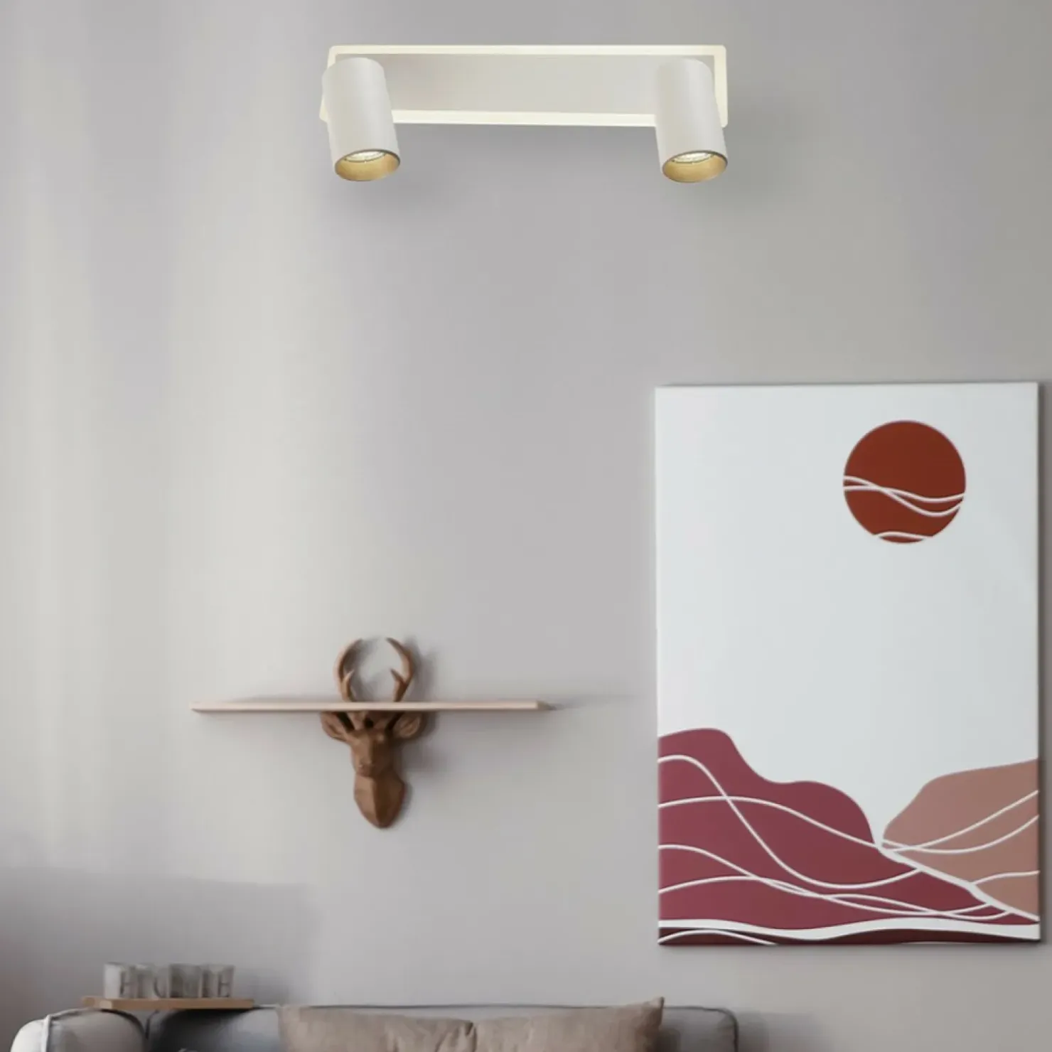 Shop Sklep Kaja Listwa sufitowa LED z reflektorami GU10 LP-0612/2WS WH PARMA | Kaja