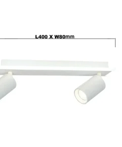Shop Sklep Kaja Listwa sufitowa LED z reflektorami GU10 LP-0612/2WS WH PARMA | Kaja
