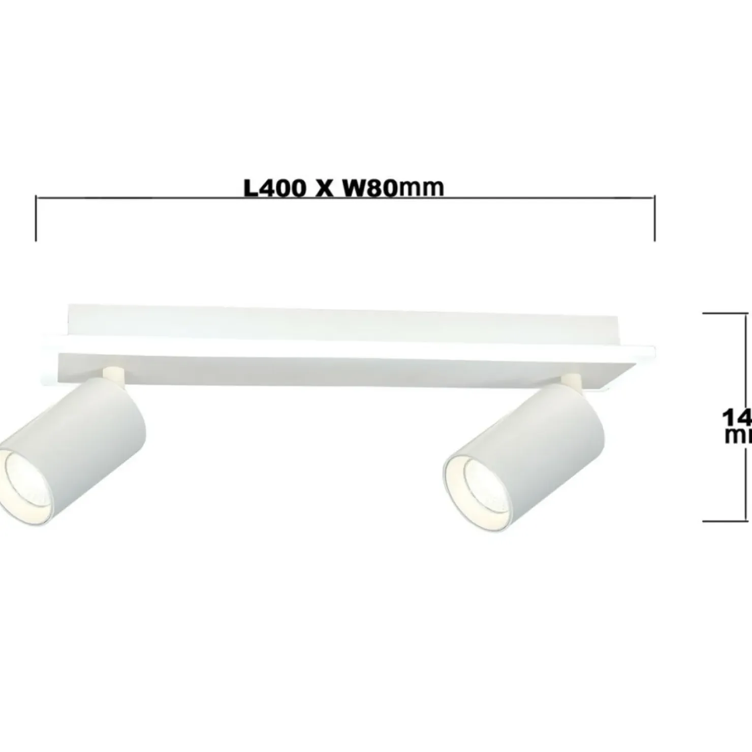 Shop Sklep Kaja Listwa sufitowa LED z reflektorami GU10 LP-0612/2WS WH PARMA | Kaja