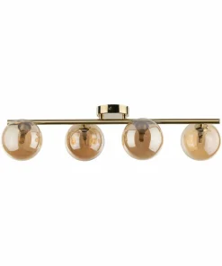 Clearance Sklep Kaja Listwa sufitowa z 4 małymi kloszami G9 TK 4513 ESTERA GOLD | Kaja