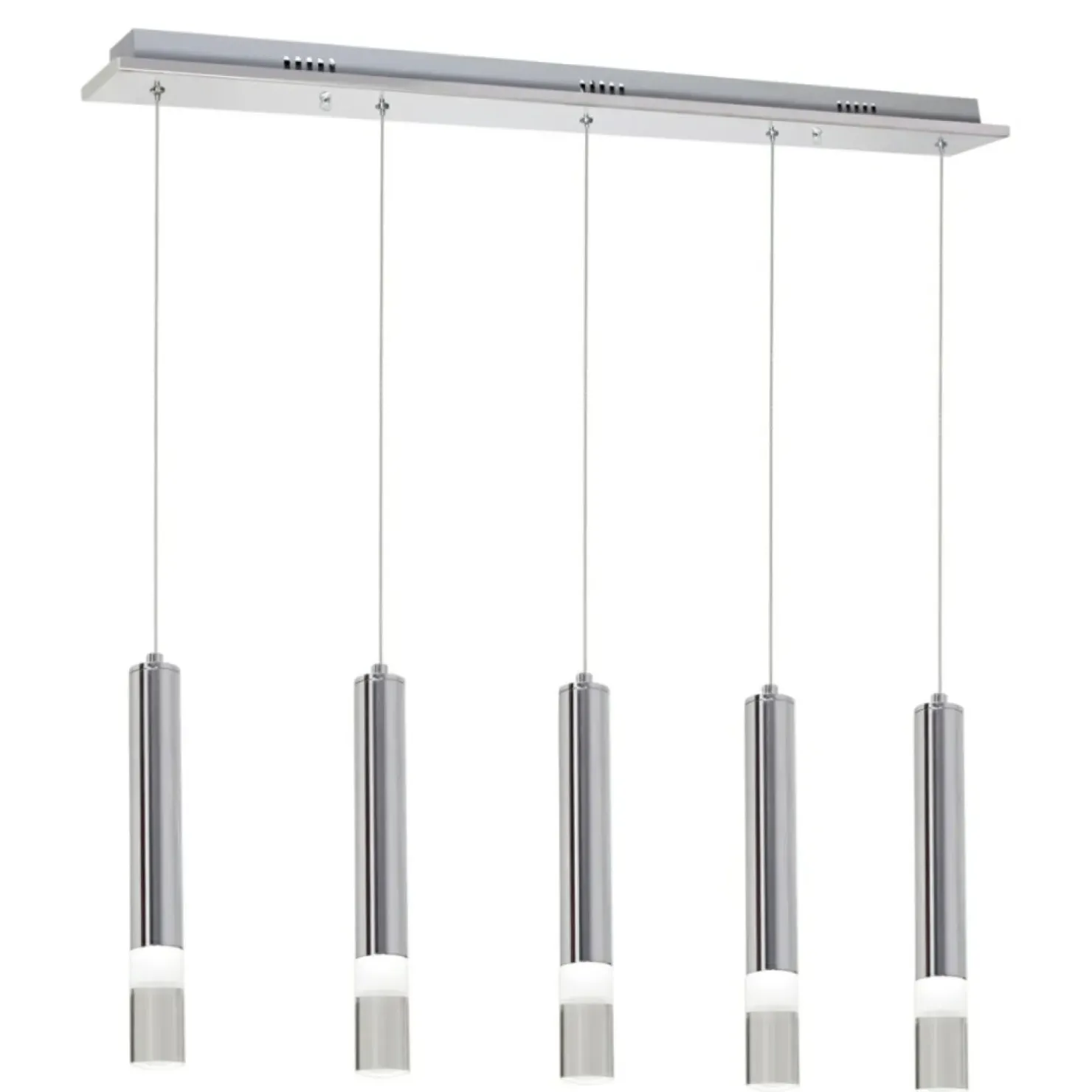 Clearance Sklep Kaja Listwa sufitowa z wiszącymi tubami nad blat ML323 ICE | Kaja chrom