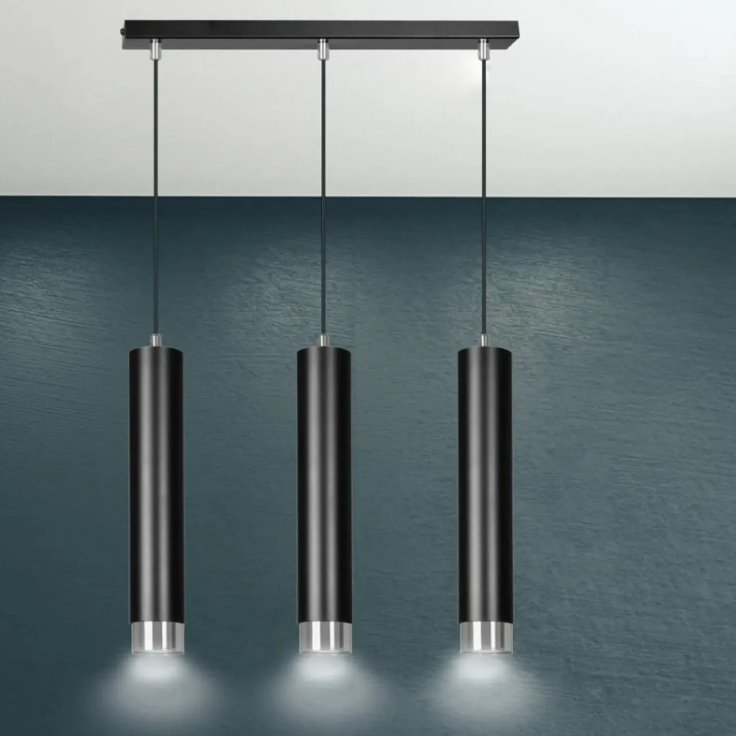 Store Sklep Kaja Listwa z 3 lampami wiszącymi nad stół w jadalni 643/3 | Kaja