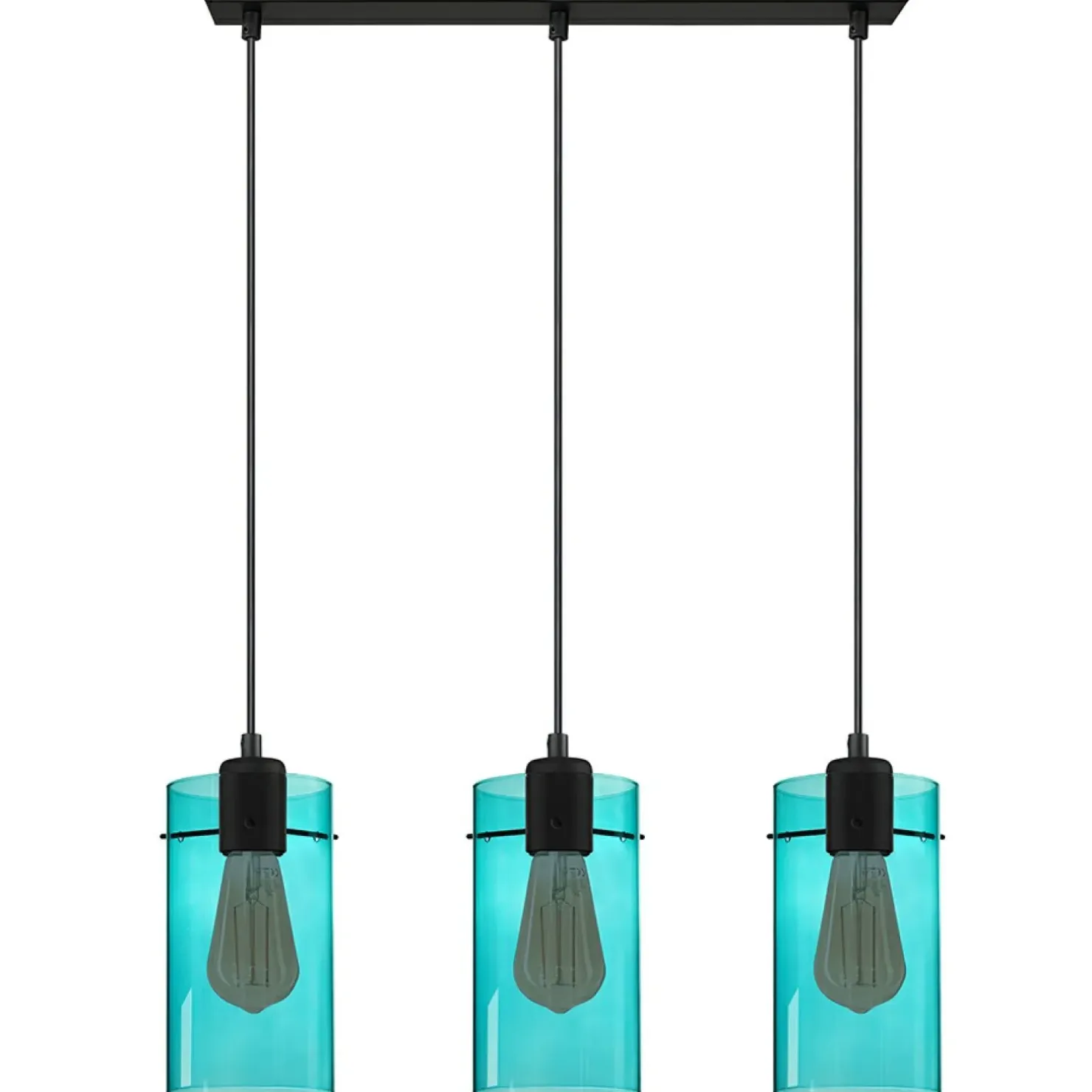 Sale Sklep Kaja Listwa z niebieskimi kloszami w kształcie tub TK 3453 - FIRENZE NEW