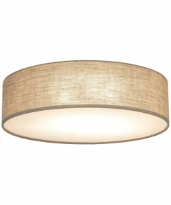 Lniana lampa sufitowa, zabudowany plafon TK 10166 EARTH | Kaja*Sklep Kaja New