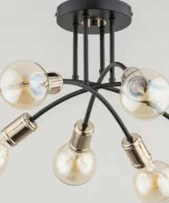 Flash Sale Sklep Kaja Lofotowa lampa sufitowa z wyeksponowanymi żarówkami AL 63098 | Kaja