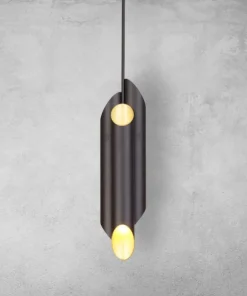 New Sklep Kaja Loftowa, czarno-złota lampa wisząca do kuchni MZ5010 LIBRA | Kaja