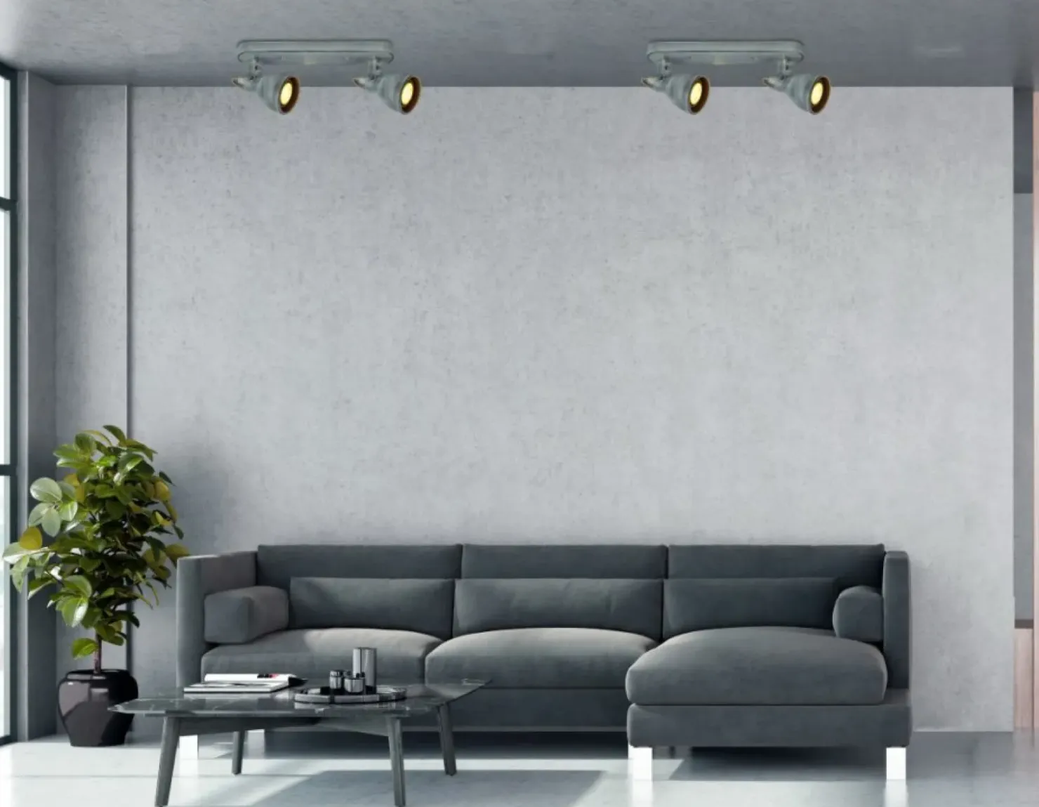 Loftowa lampa ścienna z dwoma reflektorami 92-64400 ASH | Kaja*Sklep Kaja Online