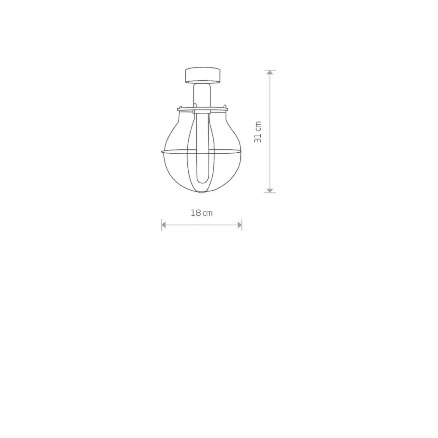 Store Sklep Kaja Loftowa lampa sufitowa, do holu wejściowego 9741 | Kaja Oświetlenie czarny