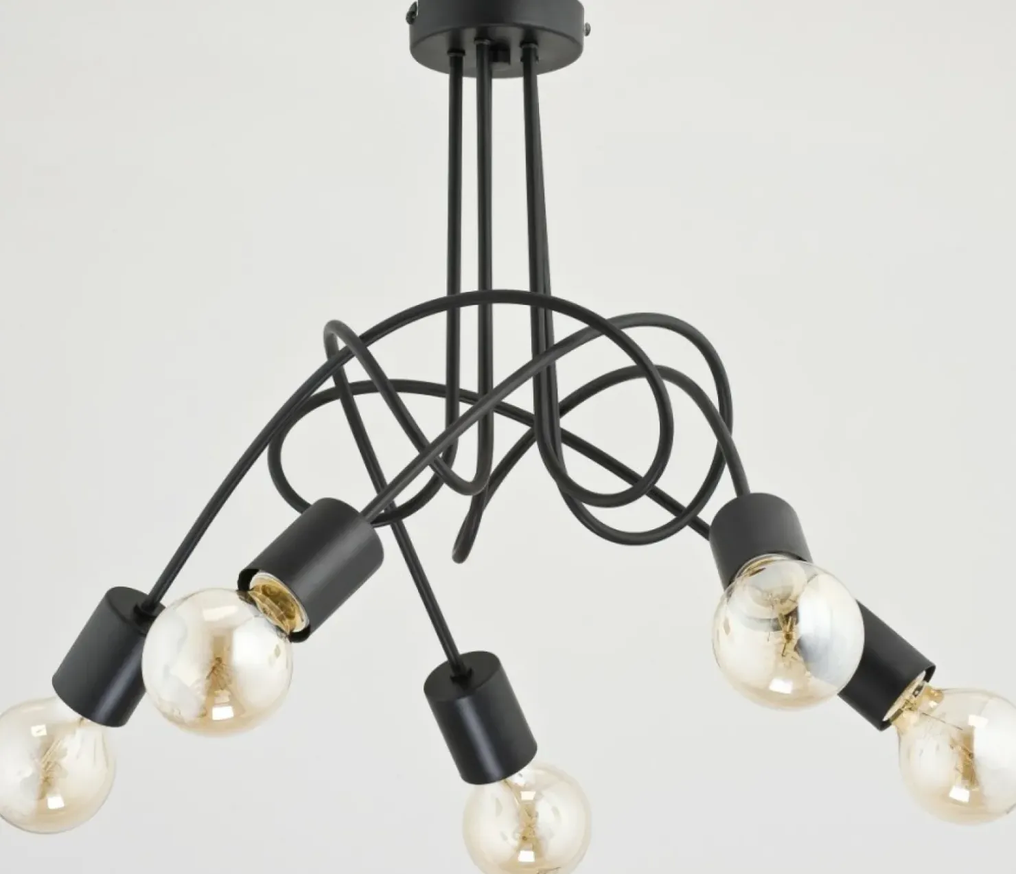 Flash Sale Sklep Kaja Loftowa lampa sufitowa w czerni, 5 żarówek AL 23175 | Kaja
