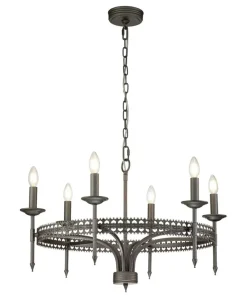Loftowa lampa wisząca na 6 żarówek CROWN6 z serii CROWN*Sklep Kaja Discount