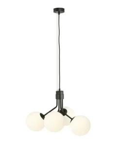 Best Sale Sklep Kaja Loftowa lampa wisząca z białymi kloszami 1138/4 NOVA | Kaja