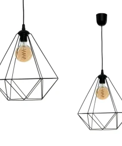 Online Sklep Kaja Loftowa lampa wisząca z drucianym kloszem MLP7214 BASKET | Kaja