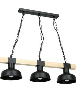 Best Sale Sklep Kaja Loftowa lampa wisząca z drewnem stabilizującym MLP7457 z serii FARO | Kaja Oświe