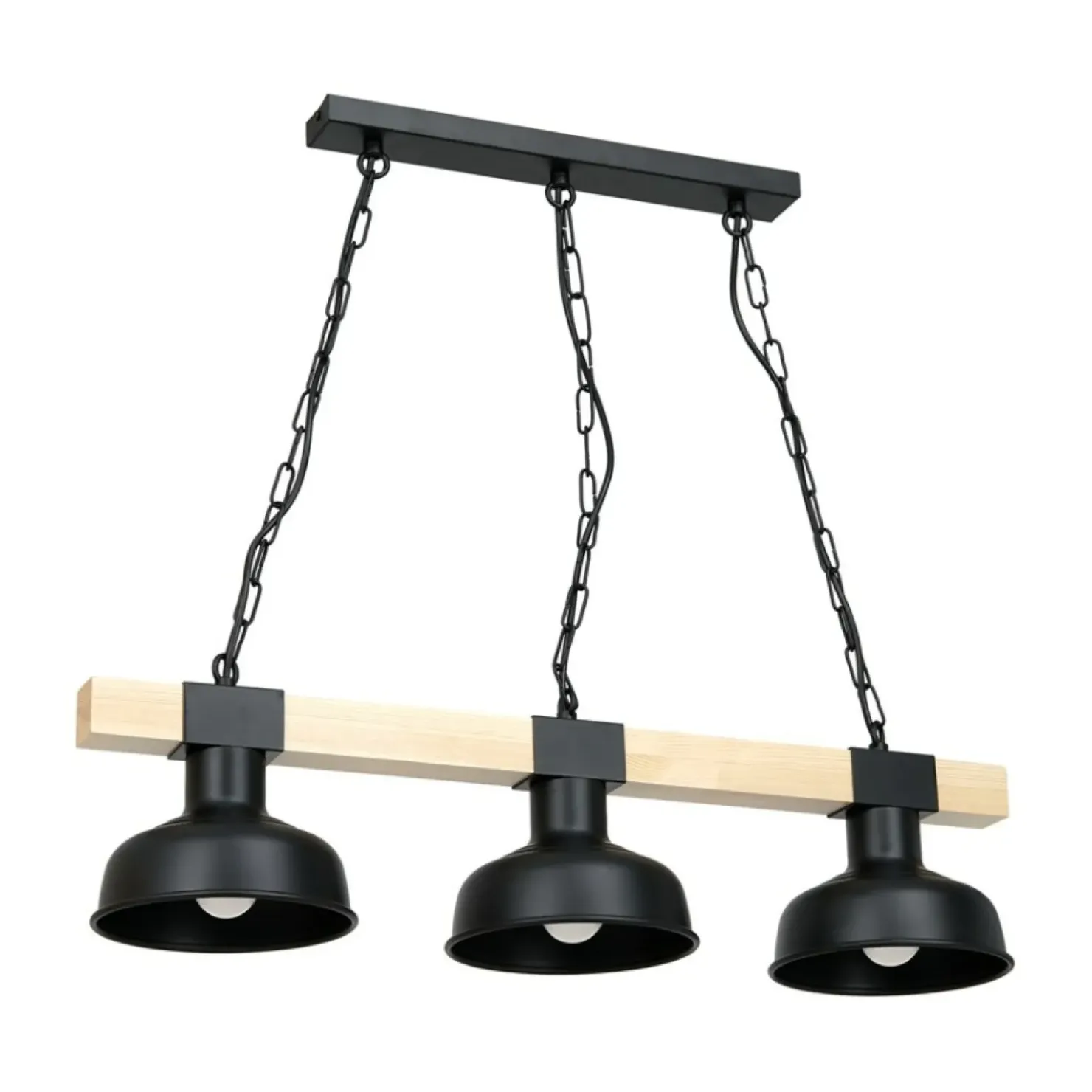 Best Sale Sklep Kaja Loftowa lampa wisząca z drewnem stabilizującym MLP7457 z serii FARO | Kaja Oświe