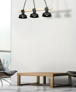 Best Sale Sklep Kaja Loftowa lampa wisząca z drewnem stabilizującym MLP7457 z serii FARO | Kaja Oświe