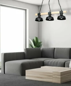 Best Sale Sklep Kaja Loftowa lampa wisząca z drewnem stabilizującym MLP7457 z serii FARO | Kaja Oświe