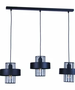 Store Sklep Kaja Loftowa lampa wisząca z drucianymi kloszami TK 5715 z serii CINTIA czarny