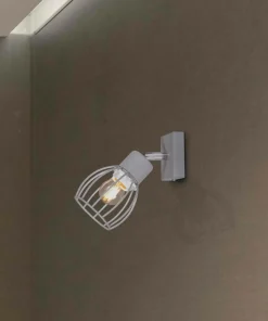 Loftowy reflektor z drucianym kloszem K-4584 MIKA GRAY | Kaja*Sklep Kaja Store
