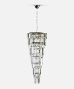 Shop Sklep Kaja Luksusowa, duża lampa wisząca glamour ZM 19002/40-CHR LUXE | Kaja