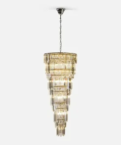 Shop Sklep Kaja Luksusowa, duża lampa wisząca glamour ZM 19002/40-CHR LUXE | Kaja