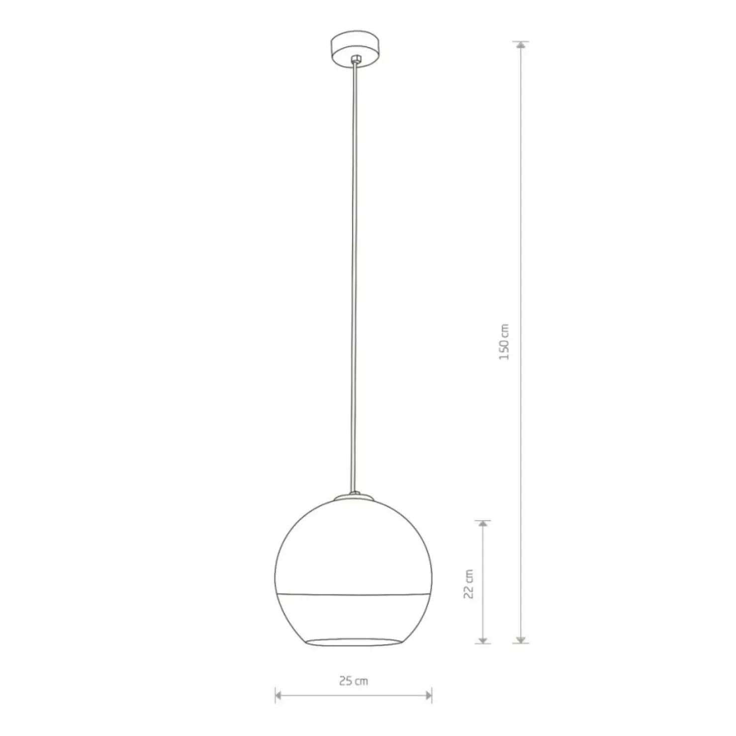 Shop Sklep Kaja Lustrzana lampa wisząca, o średnicy 25 cm 7606 | Kaja Oświetlenie chrom