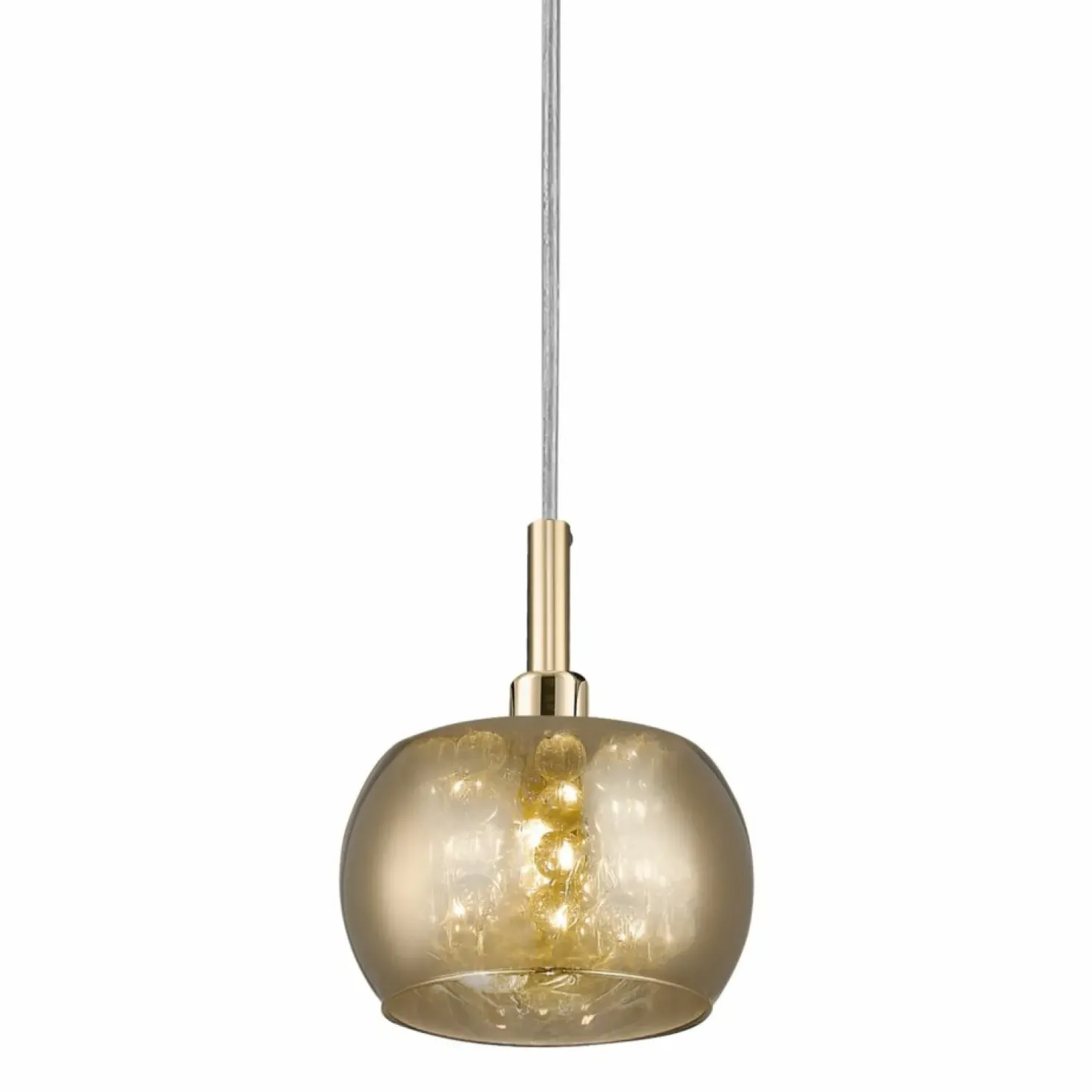 Fashion Sklep Kaja Mała, ozdobna lampa wisząca do sypialni P0076-01A-F7HF CRYSTAL | Kaja