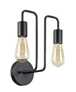 Metalowa, czarna lampa ścienna T532WL-02B GILBERT | Kaja Oświetlenie*Sklep Kaja Online