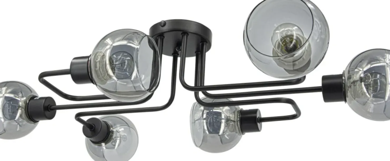 Metalowa lampa sufitowa z otwartymi kloszami 3040/6 BLTANGO | Kaja*Sklep Kaja Cheap