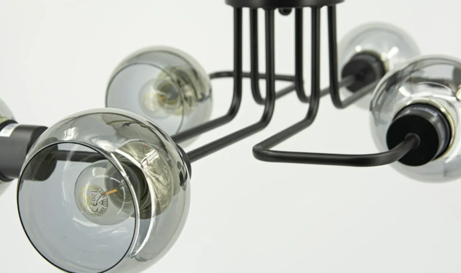Metalowa lampa sufitowa z otwartymi kloszami 3040/6 BLTANGO | Kaja*Sklep Kaja Cheap