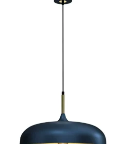 Shop Sklep Kaja Metalowa lampa wisząca, niebieski klosz MLP7901 z serii LINCOLN | Kaja Oświetlen