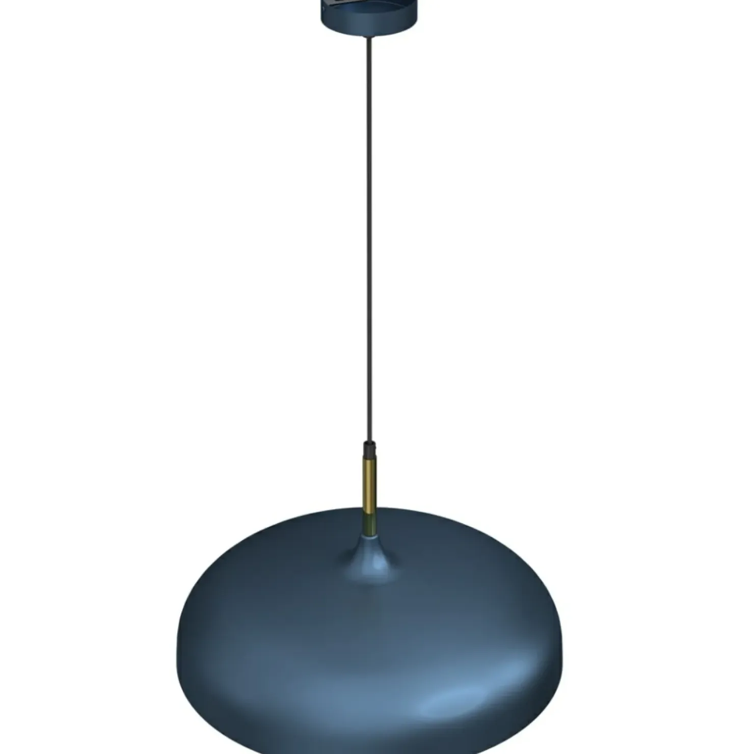 Shop Sklep Kaja Metalowa lampa wisząca, niebieski klosz MLP7901 z serii LINCOLN | Kaja Oświetlen