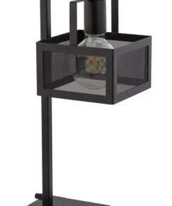 Metalowa lampka z drucianym kloszem, do biura SIG 50241 z serii ALBERT*Sklep Kaja Store