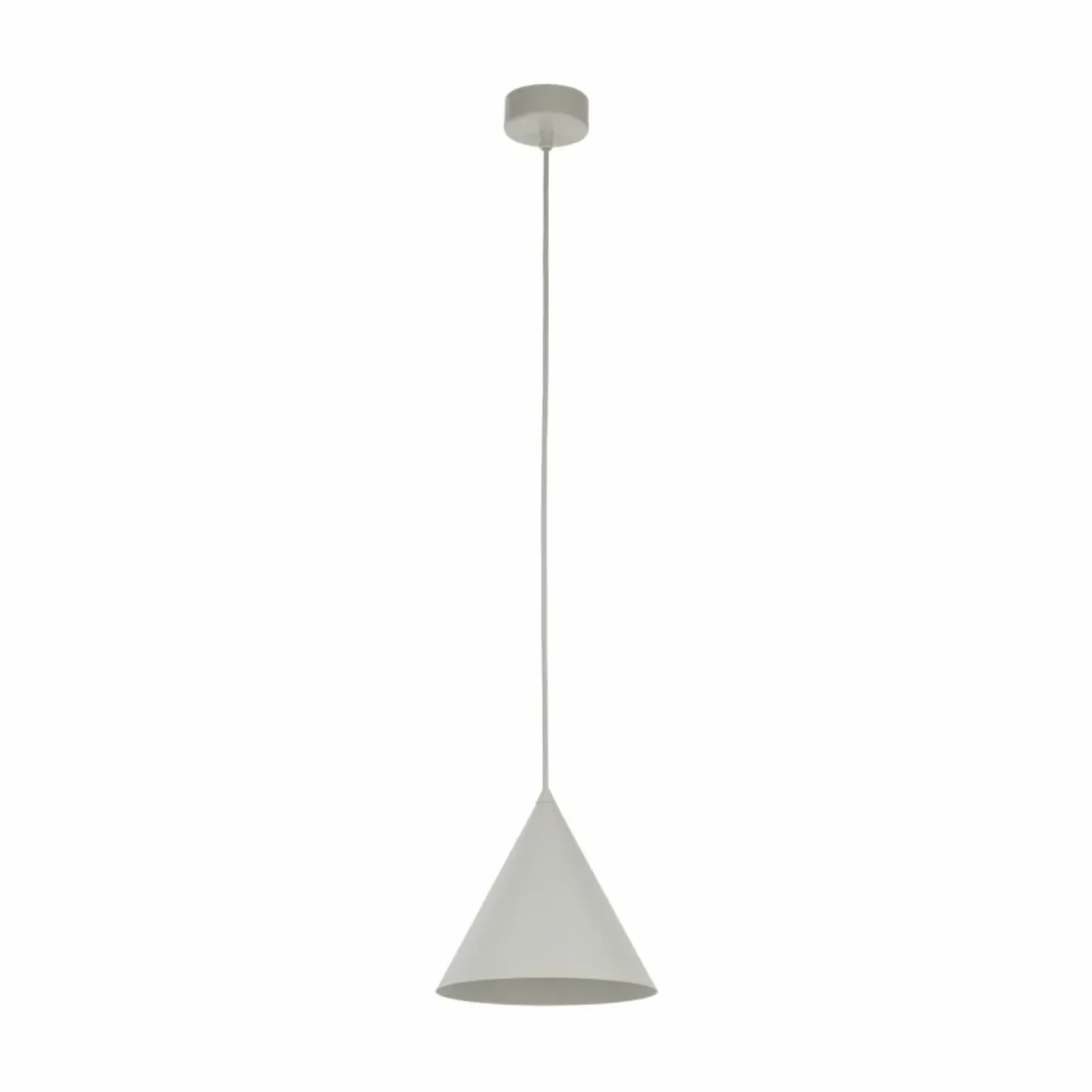 Store Sklep Kaja Minimalistyczna, beżowa lampa wisząca ⌀19cm TK 10072 CONO | Kaja