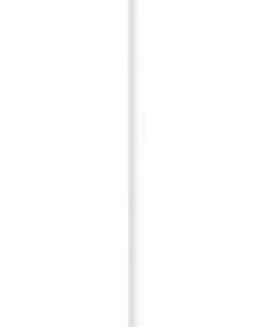 Minimalistyczna, biała lampa na sztywnym zwisie 1080PL_G_L PINNE*Sklep Kaja Store