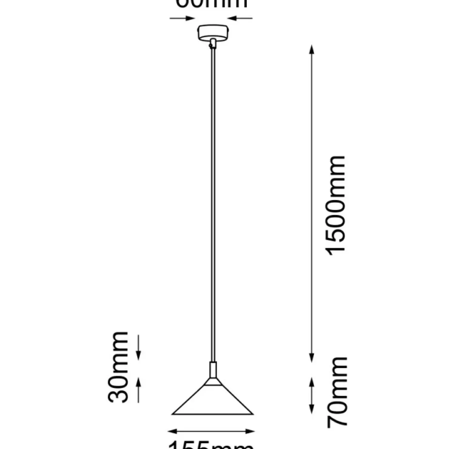 Discount Sklep Kaja Minimalistyczna, biała lampa wisząca stożek ANT 5167 NO. AI | Kaja