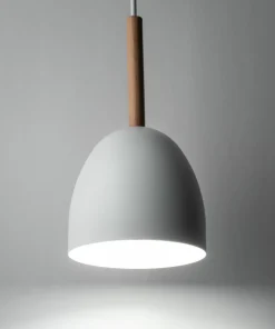 Outlet Sklep Kaja Minimalistyczna, biała lampa wisząca do jadalni TK 4868 z serii NORD
