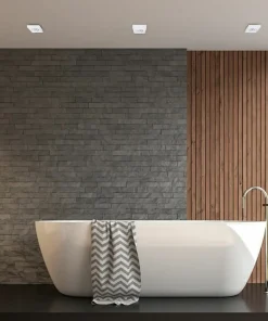 Minimalistyczna, biała oprawa podtynkowa ML0039 z serii NUSA SQUARE | Kaja Oświe*Sklep Kaja Fashion