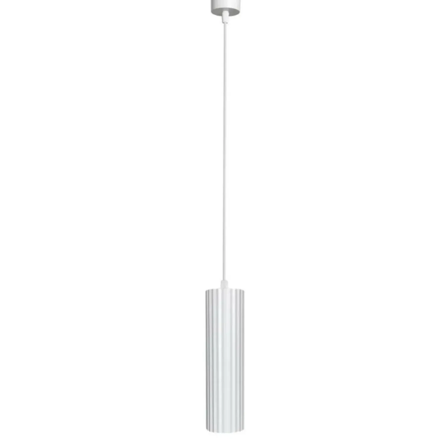 Fashion Sklep Kaja Minimalistyczna, biała tuba wisząca LP-787/1P WH z serii TOKIO | Kaja