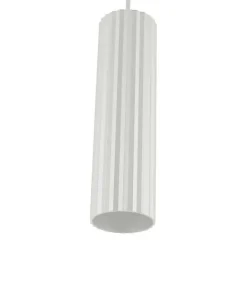 Fashion Sklep Kaja Minimalistyczna, biała tuba wisząca LP-787/1P WH z serii TOKIO | Kaja