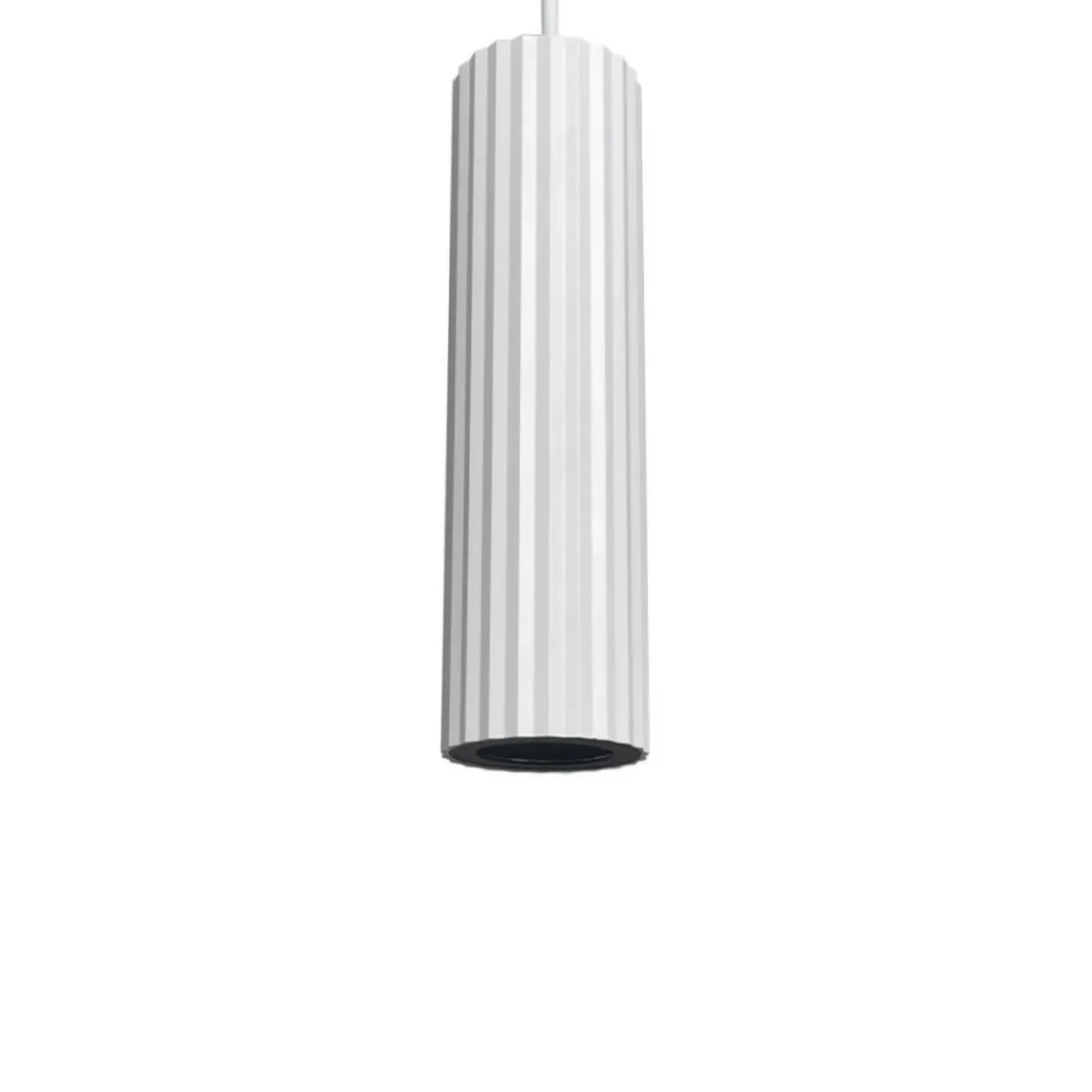Fashion Sklep Kaja Minimalistyczna, biała tuba wisząca LP-787/1P WH z serii TOKIO | Kaja