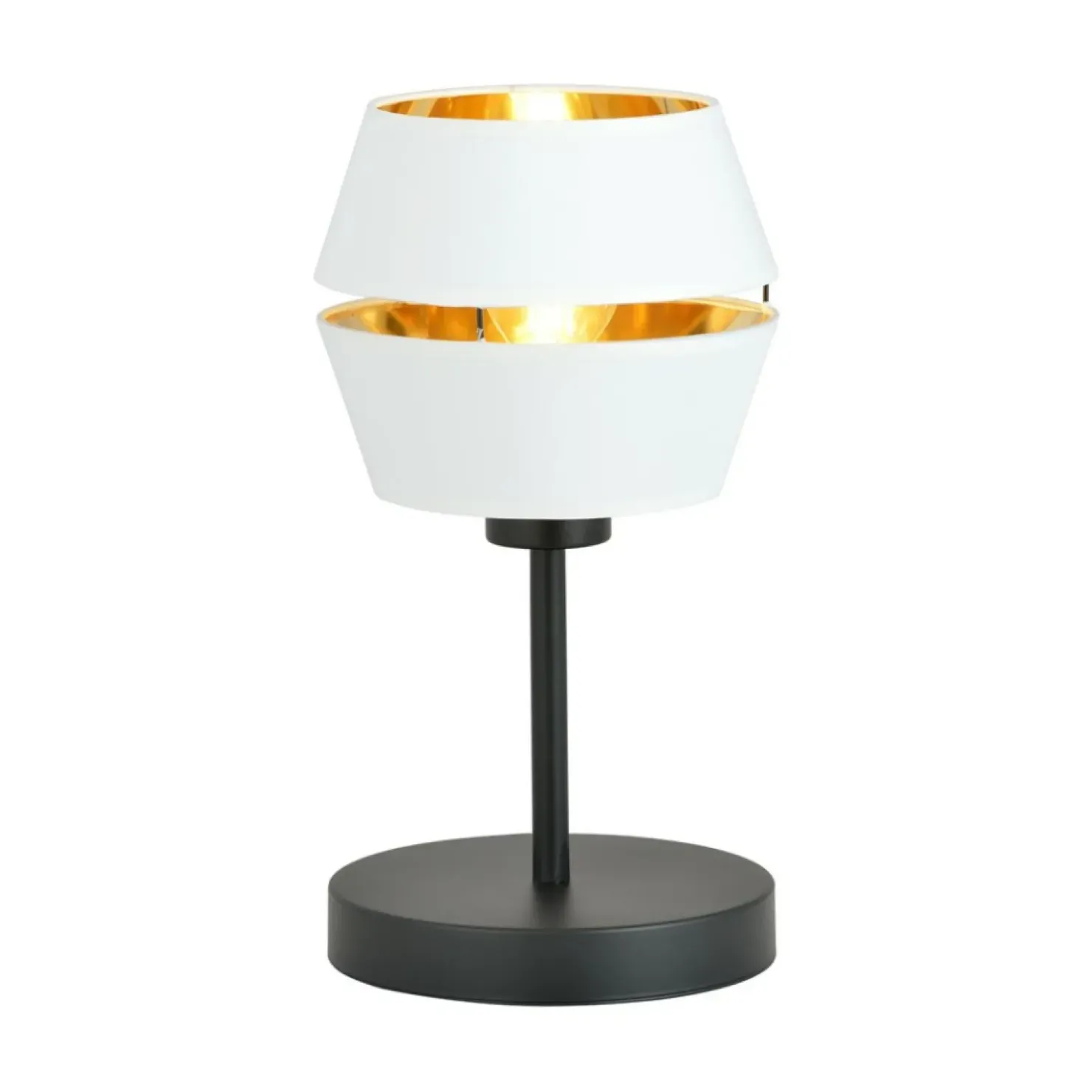 Minimalistyczna, biało-złota lampka stołowa 1182/LN z serii PIANO*Sklep Kaja Best Sale