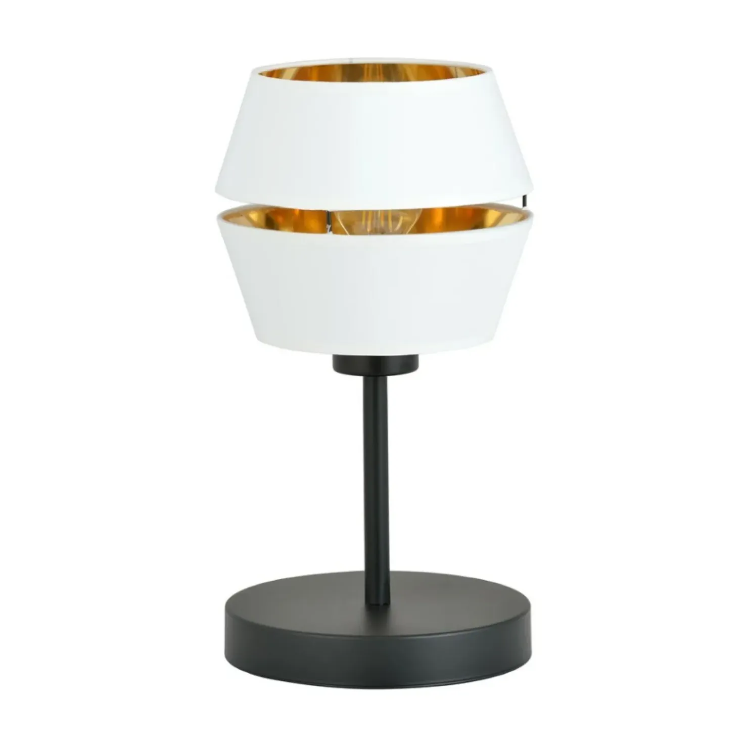 Minimalistyczna, biało-złota lampka stołowa 1182/LN z serii PIANO*Sklep Kaja Best Sale