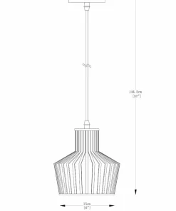 Best Sklep Kaja Minimalistyczna, druciana lampa nad blat ZM A8079-BK z serii DOLIA